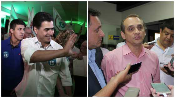 Emanuel Pinheiro e Wilson Santos disputaram o segundo turno da eleição municipal.