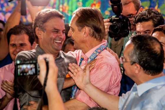 Aécio foi o grande nome do PSDB nacional em ato pró WS