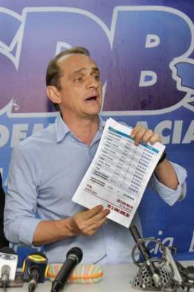 Wilson Santos, então candidato à prefeito de Cuiabá fez denúncia contra a Caramuru.