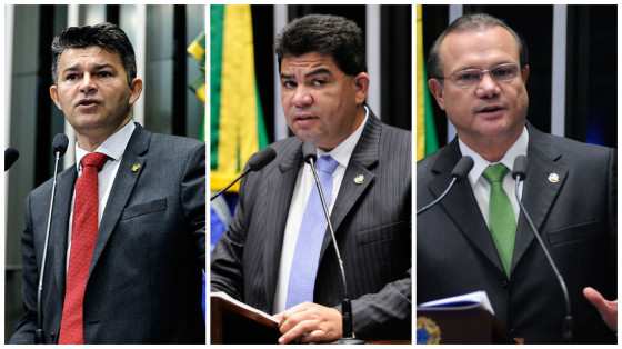 Os senadores José Medeiros, Cidinho Santos e Wellington Fagundes votaram a favor da PEC 55.