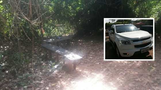 A família era mantida refém em região de mata. A caminhonete foi recuperada.