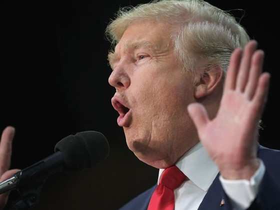 Donald Trump em Saratosa, na Flórida