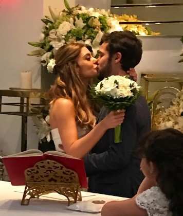 Luiza Tellechea e Jayme Matarazzo se casam