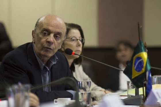 Ministro José Serra esteve em Cuiabá nesta segunda-feira (14). 