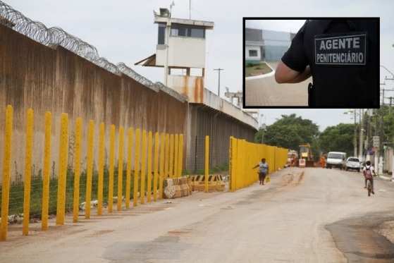 Agentes penitenciários exigem concurso público, pagamento de horas extras e aquisição de materiais de trabalho. 