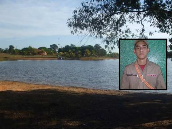 Rodrigo morreu após uma aula prática do Corpo de Bombeiros, na Lagoa Trevisan