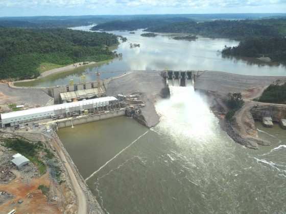 A Hidrelétrica Teles Pires está sendo construída no Norte de Mato Grosso.