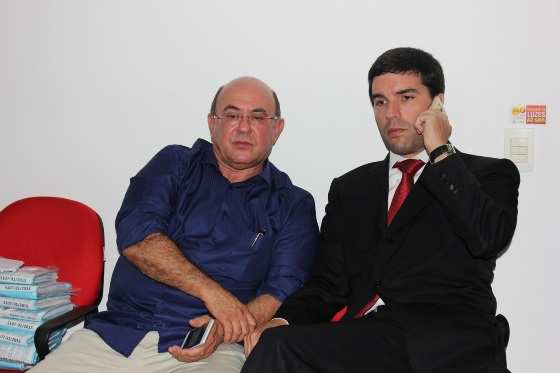 O ex-deputado José Riva e o advogado George Andrade.