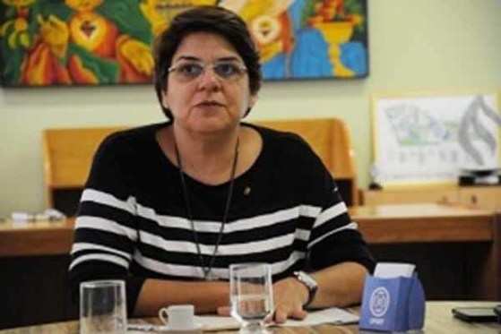 Reitora Myrian Serra, que está em coma induzido numa UTI do Hospital Santa Rosa