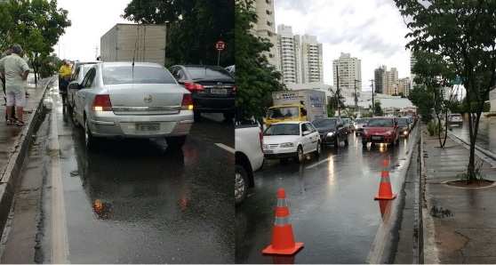 Engavetamento causou longo congestionamento