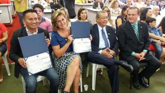 Lucimar recebeu o diploma eleitoral nesta sexta-feira (16) na Câmara dos Vereadores