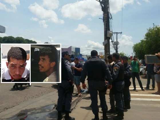 Ação policial fechou a Avenida Carmindo de Campos, o cerco aos dois assaltantes