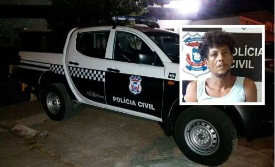 Joilton foi preso pela Polícia Civil de Paranatinga; ele estaria sob efeito de drogas