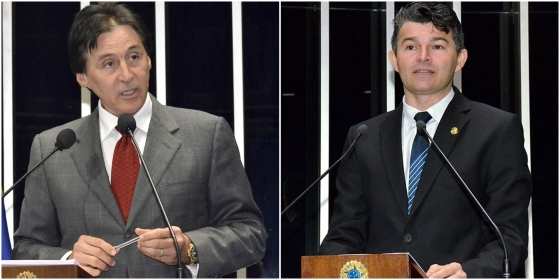 Eunício foi indicado pela bancada do PMDB e Medeiros representava uma segunda alternativa em candidatura independente