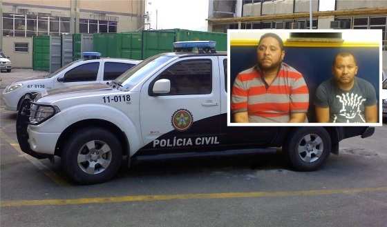 Os acusados foram presos pela Polícia Civil do Rio de Janeiro