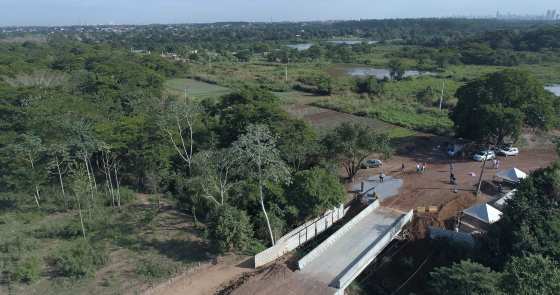 Ponte interliga as comunidades do São Gonçalo Beira Rio e Carrapicho.