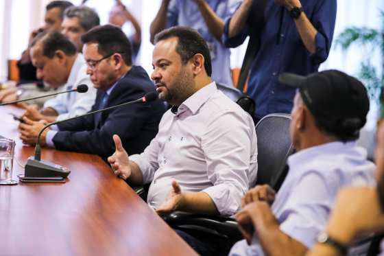 A reunião entre Governo e deputados estaduais foi realizada nesta quarta-feira (5), no Palácio Paiaguás.