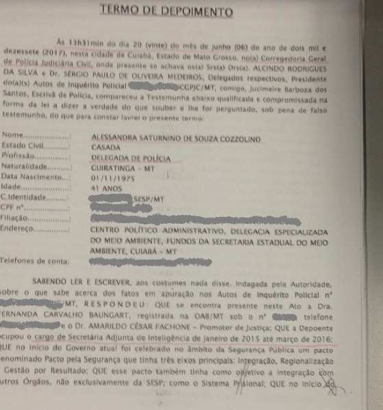 depoimento delegada