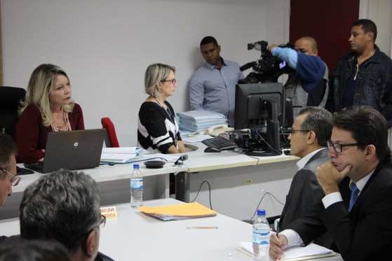 O ex-governador Silval Barbosa prestou depoimento à juíza da 7ª Vara Criminal, Selma Arruda, nesta quarta-feira.