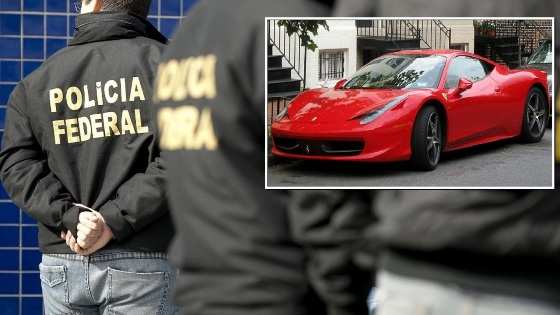 A compra de uma Ferrari avaliada em R$ 1 milhão, assim como outros carros de luxo é investigada pela Polícia Federal.