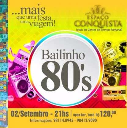 A festa terá decoração e cardápio inspirados na década