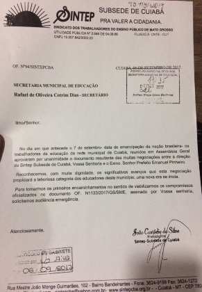 Prefeitura e profissionais da educação fecharam acordo e greve em Cuiabá está descartada.