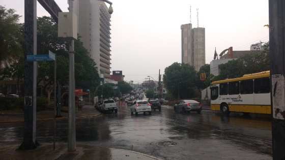 Umidade subiu após chuva na Baixada Cuiabana.