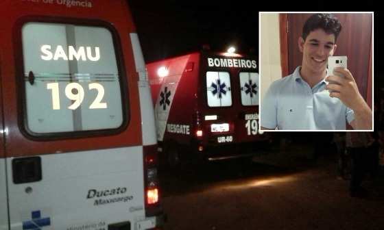 Matheus morreu na hora. Equipes do Samu e Bombeiros estiveram no local para prestar socorro às vítimas.