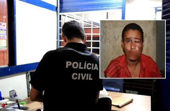O estuprador foi preso pela polícia e encaminhado para a delegacia da cidade
