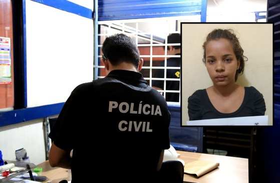 Raíssa Lorany Nascimento, 20, teve o mandado de prisão preventiva cumprido pela Delegacia Especializada de Repressão a Roubos e Furtos de Veículos Automotores (DERRFVA)