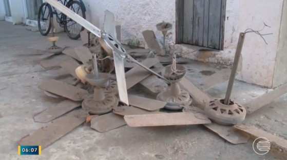 Após acidente, ventiladores foram retirados