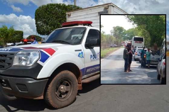 Equipe da Politec esteve no local para coletar dados do acidente e encaminhou o corpo do menor ao IML