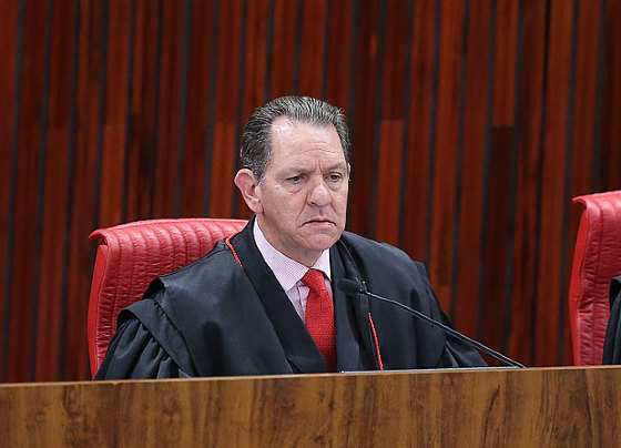 O ministro João Otávio Noronha, do STJ, durante reunião do Tribunal Superior Eleitoral