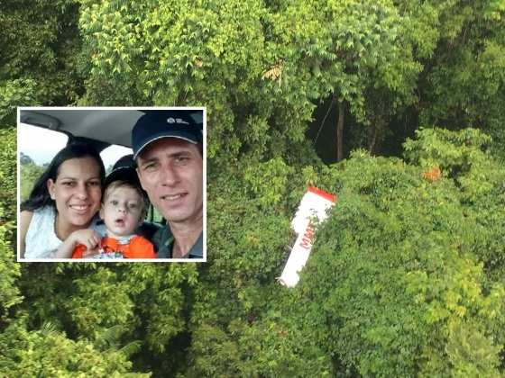O avião foi localizado cinco dias após cair em mata fechada.