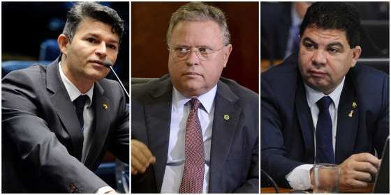 Dos três senadores, apenas Wellington Fagundes (PR) não pode disputar o cargo no próximo ano.