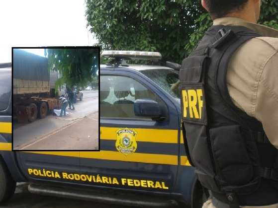 Equipe da PRF isolou o local e conduziu o trânsito para evitar congestionamentos.