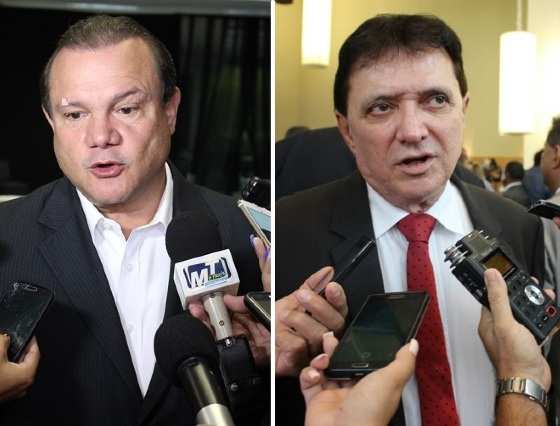O senador Wellington Fagundes e o conselheiro do TCE, Antonio Joaquim, colocaram os nomes à disposição pela disputa ao Governo.