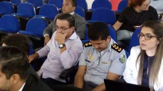 O coronel Zaqueu Barbosa acompanhou o julgamento nesta sexta-feira.