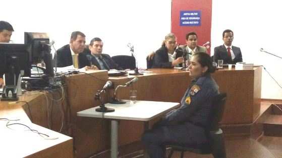 A sargento PM Andréia Pereira Cardoso prestou depoimento nesta sexta-feira.