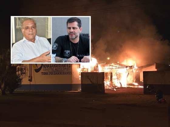 As acusações contra o prefeito Valdir Rio Branco e o delegado Flávio Stringueta são referentes ao incêndio na Prefeitura de Nova Bandeirantes.