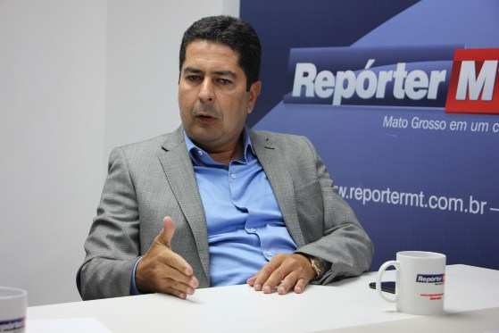 Paulo Borges, presidente estadual do PSDB de Mato Grosso, na bancada do RepórterMT.