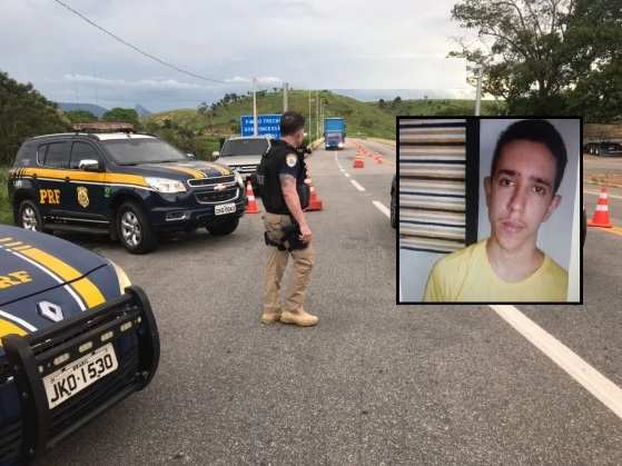 Os bandidos abandonaram o carro e fugiram para uma região de mata.