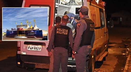 O trapezista foi socorrido e encaminhado para o Pronto Socorro.
