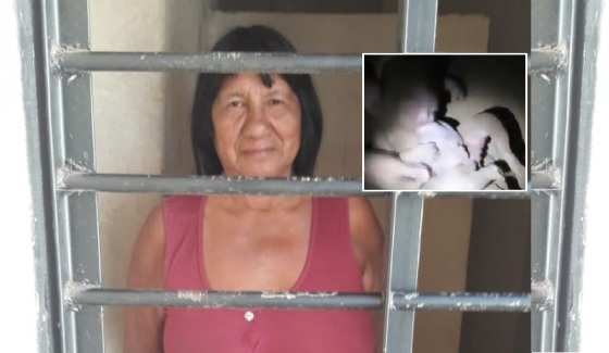 A bisavó está presa em uma unidade da Funai, após ter enterrado a bebê viva. 