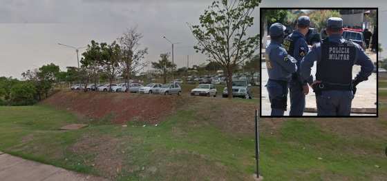 A Polícia Militar recebeu uma denúncia de que o homem, de 35 anos, estaria se masturbando no estacionamento.