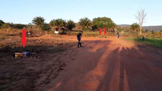 O trio foi morto na frende de uma propriedade rural na BR-174.