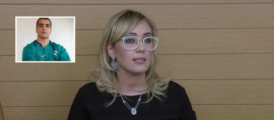 A advogada Naiara Baldanza concedeu entrevista à imprensa na tarde de quarta-feira (18), em Brasília.