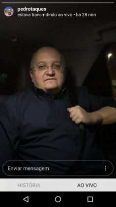 Pedro Taques fez transmissão à meia noite para pedir votos.
