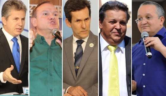 Governo do Estado tem cinco candidatos: Mauro Mendes, Wellington Fagundes, Arthur Nogueira, Moisés Franz e Pedro Taques.