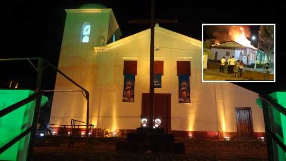 No momento do incidente, dezenas de pessoas acompanhavam a missa na Igreja do Rosário e São Benedito.